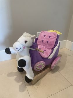 Rocking And Singing Horse And Carriage 