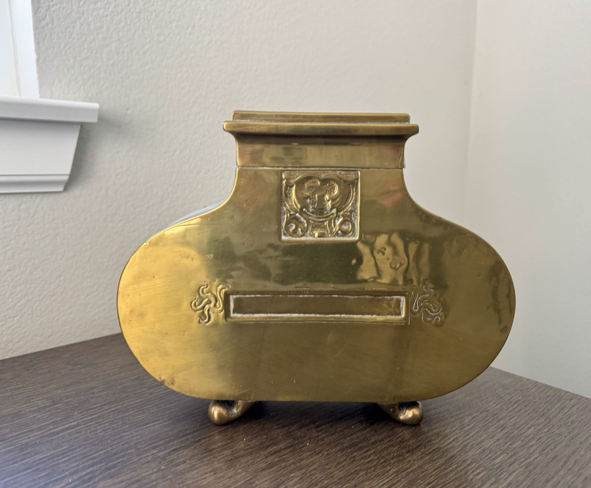 Antique Brass Container