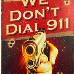 911 Metal Sign