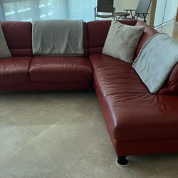 Sofa Burgundy Set Of 2 Forming One In L Shape 