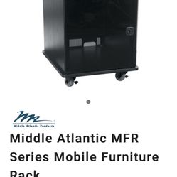 HIGH END MOBILE STEREO CABINET . GREAT FOR YOUR HIGH END EQUIPMENT  WITH BUILT IN FAN AT THE BACK .