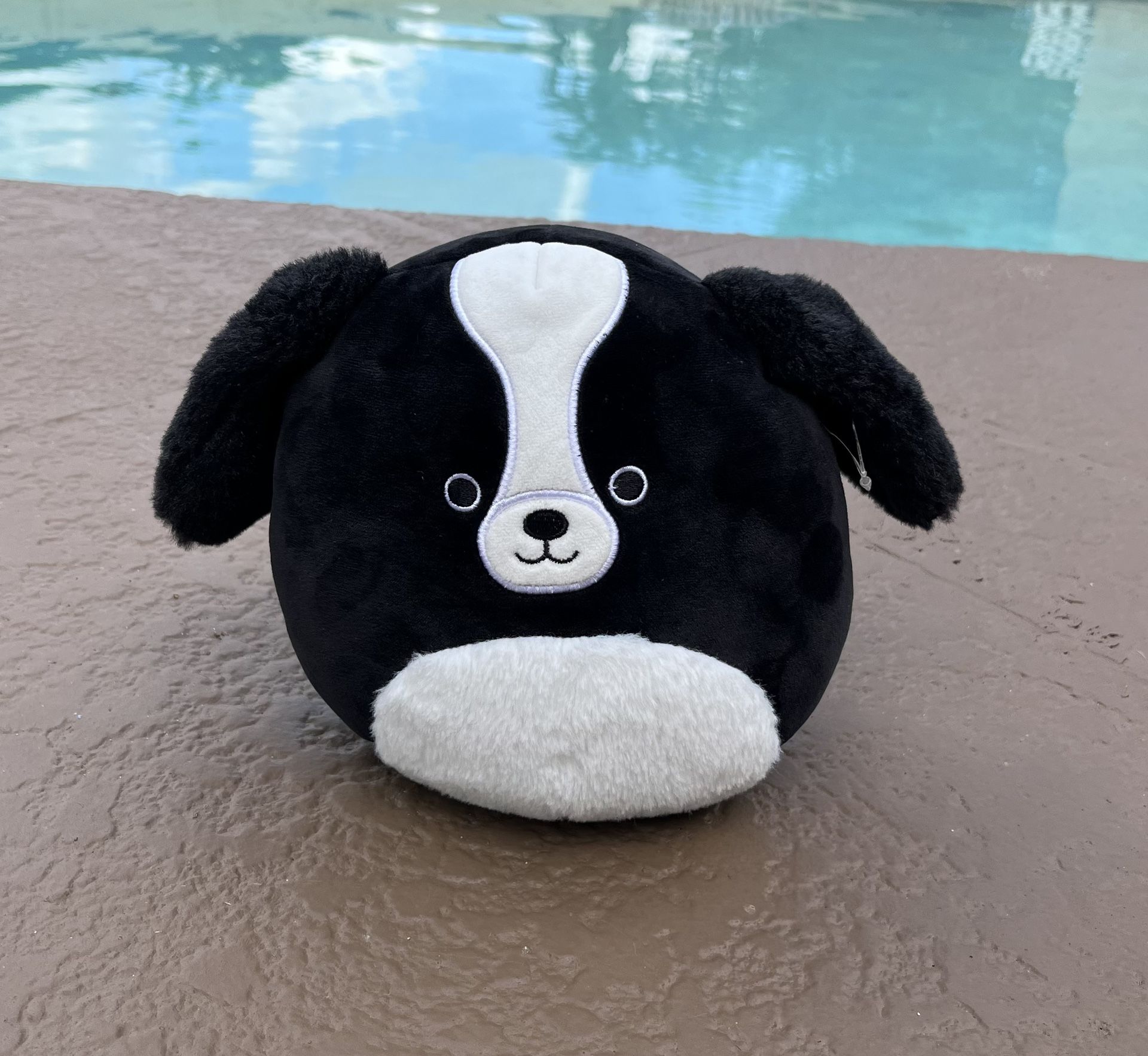 Like new Nathaniel the Cocker Spaniel Squishmallows dog stuffed animal, 7.5”