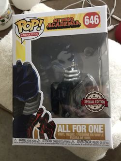 Funko pop my hero academia all for one good box