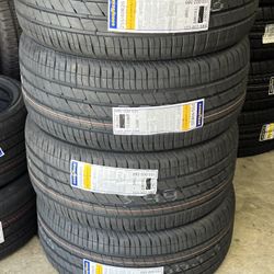 255 40 20 Goodyear Eagle F1 asymmetric 5 Tesla tires with foam