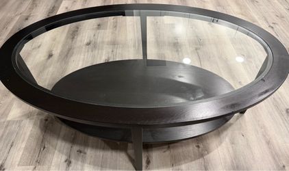 Solid Wood Black Coffee Table