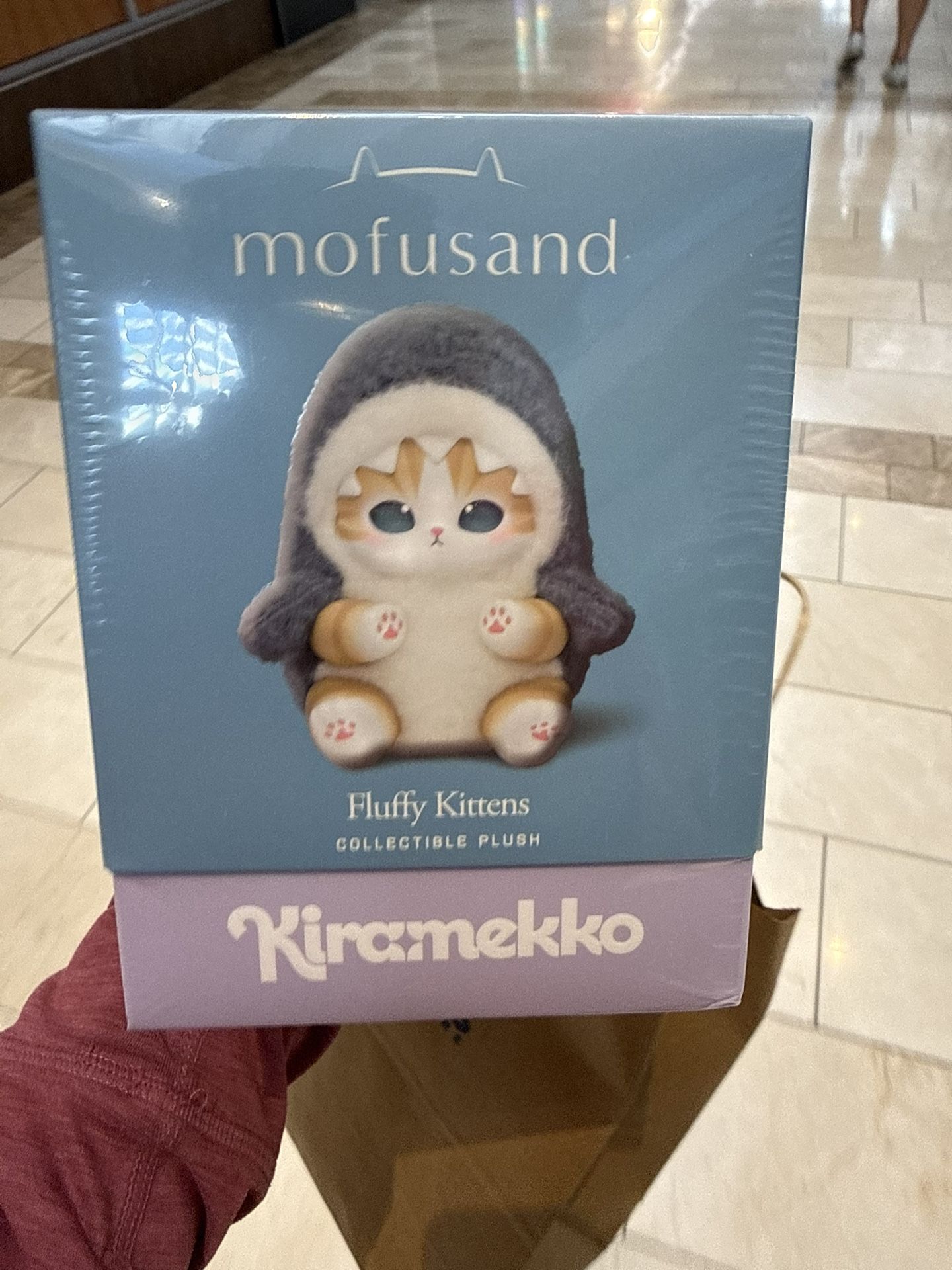 NEW Mofusand Kiramekko Fluffy Kittens Plush Keychain