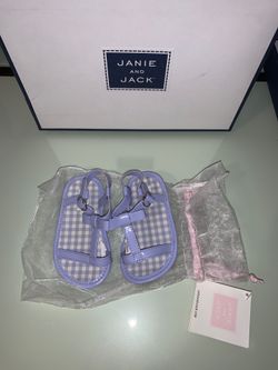 Janie and Jack baby girl lavender bow sandals