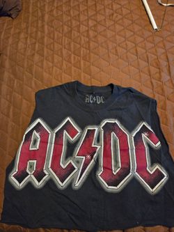 AC/DC Band Graphic Crop Top
