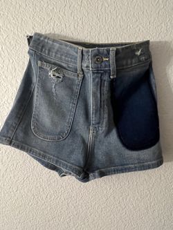 For Sale: High-Waisted, Above-Belly Denim Short Shorts