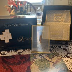 Acrylic Table Top Numbers