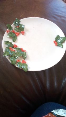 Two holiday plates