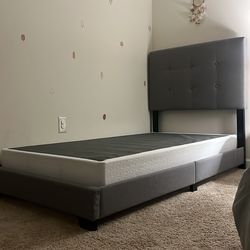 Twin bed frame and spring box