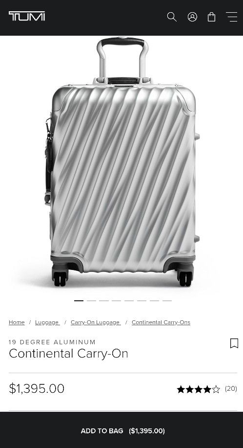 Tumi 19 Degree Aluminum Carry-on