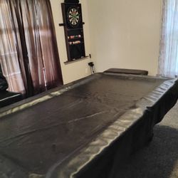 Pool table and Dart Game Wall mounted