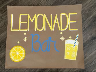 Lemonade Party Sign