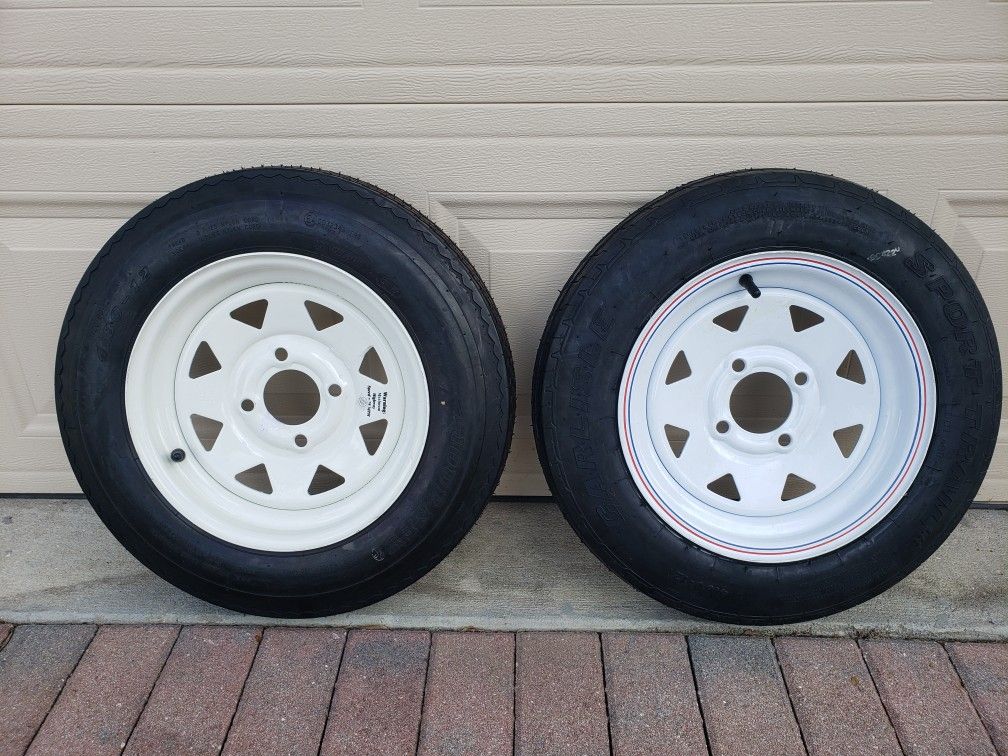 2 Brand New Trailer Tires (4.80 - 12)