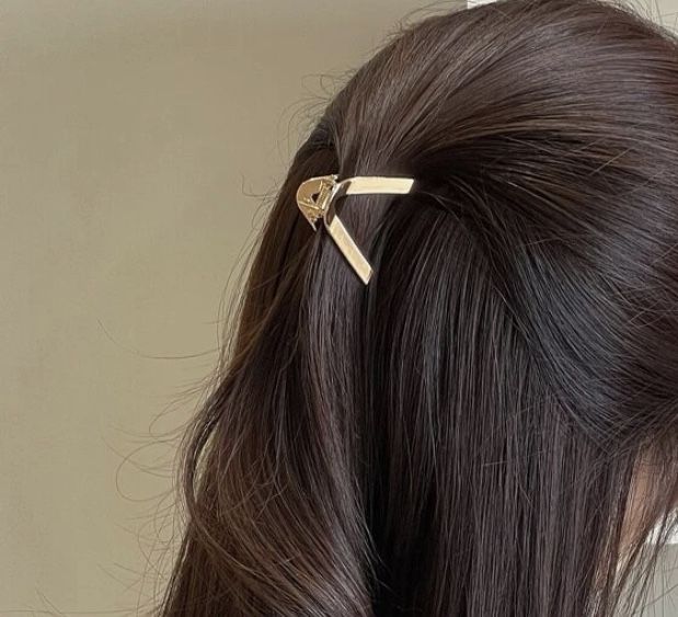 Hair Clip- Gold Metal