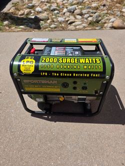 Sportsman 2000 watts generator. Working