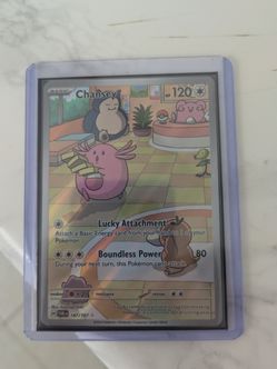 Pokemon Chansey Full Art Card