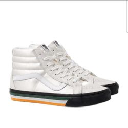 Vans Sk8-Hi Reissue TKO True White/Black Leather Men's US 8.5 New With Tag