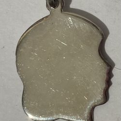 Vintage Sterling Silver Pendant Child