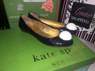 Rare Kate ♠️ spade patent leather golf flats 🥿 size 6