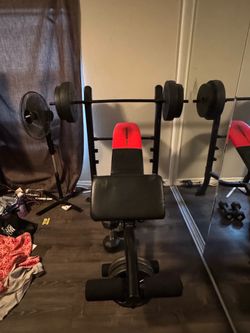 265 weider pro  bench 130 pounds set