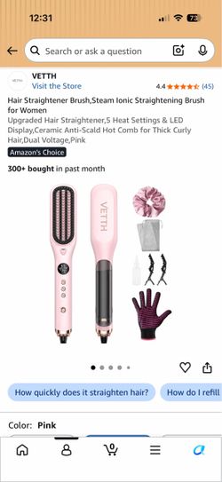 Brand new unopened box hair steam straightener brush
