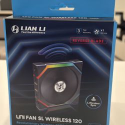 Lian Li UNI Fan SL - Wireless 120 - Single Pack (Reverse Blade) ARGB Fan