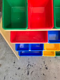 Storage cubbies for tools or toys