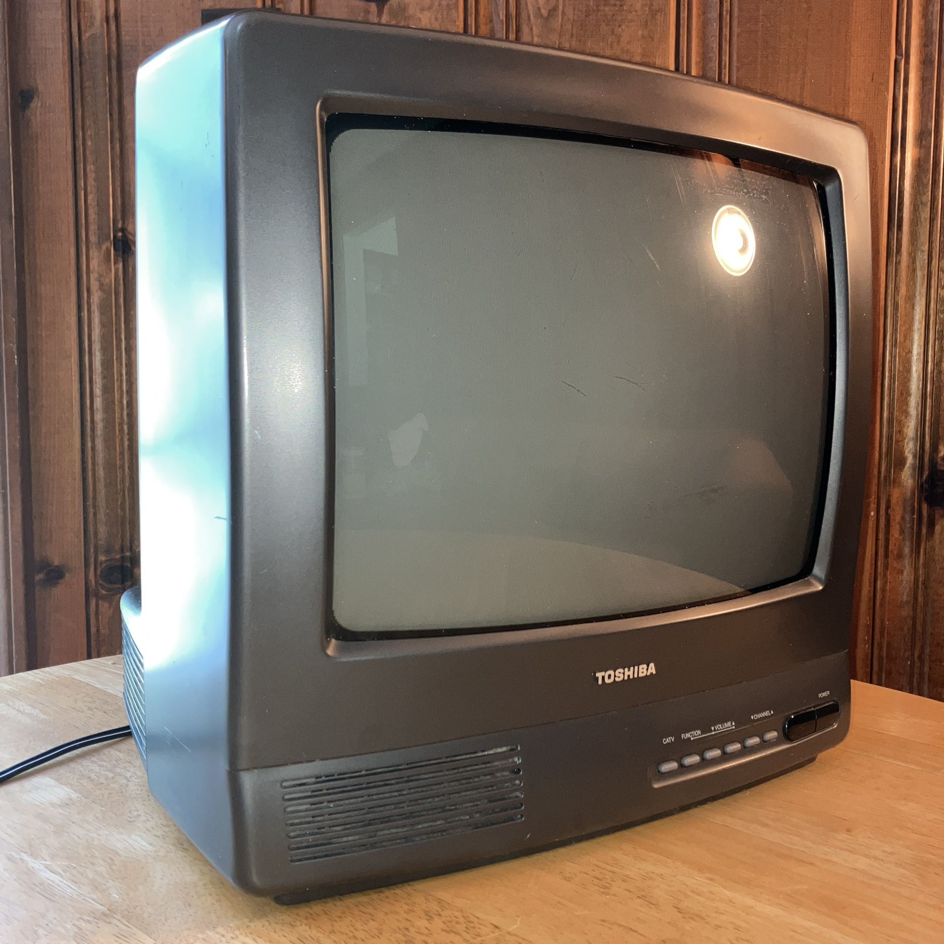 Toshiba 13" CRT TV #CF1327B Black RetroGaming Television Vintage 1993 90’s