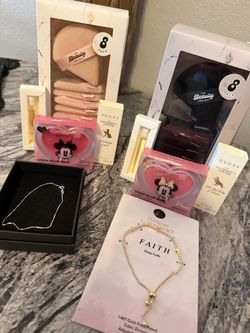 Beauty blenders, Crème blush, Gucci perfume & Jewelry Bundle