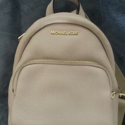 Michael Kors Leather Mini Pink Backpack Purse