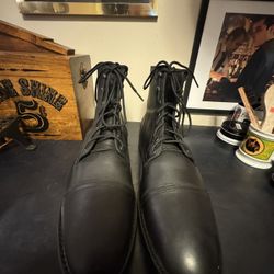 Thursday Boots Captain – Black Leather – Size 16 US