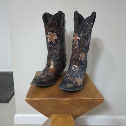 Durango Crush Fancy Cowgirl Boots, Size 9 1/2