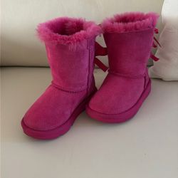 Hot Pink Bailey Uggs Boots Size 8 Toddler 