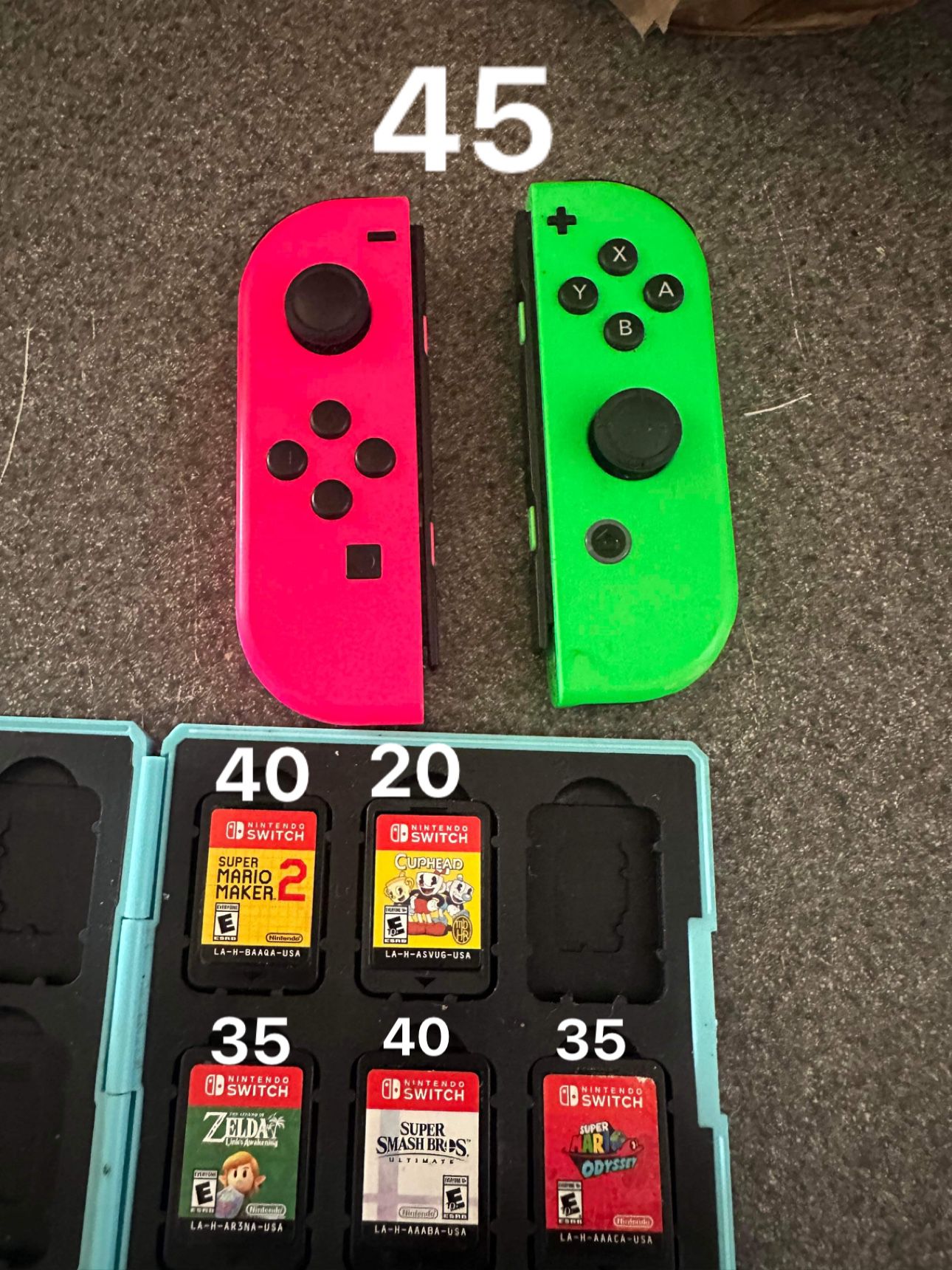 Joycons Only And Fortnite Card