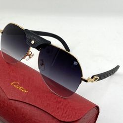Cartier Sunglasses Authentic Wood With Logo
