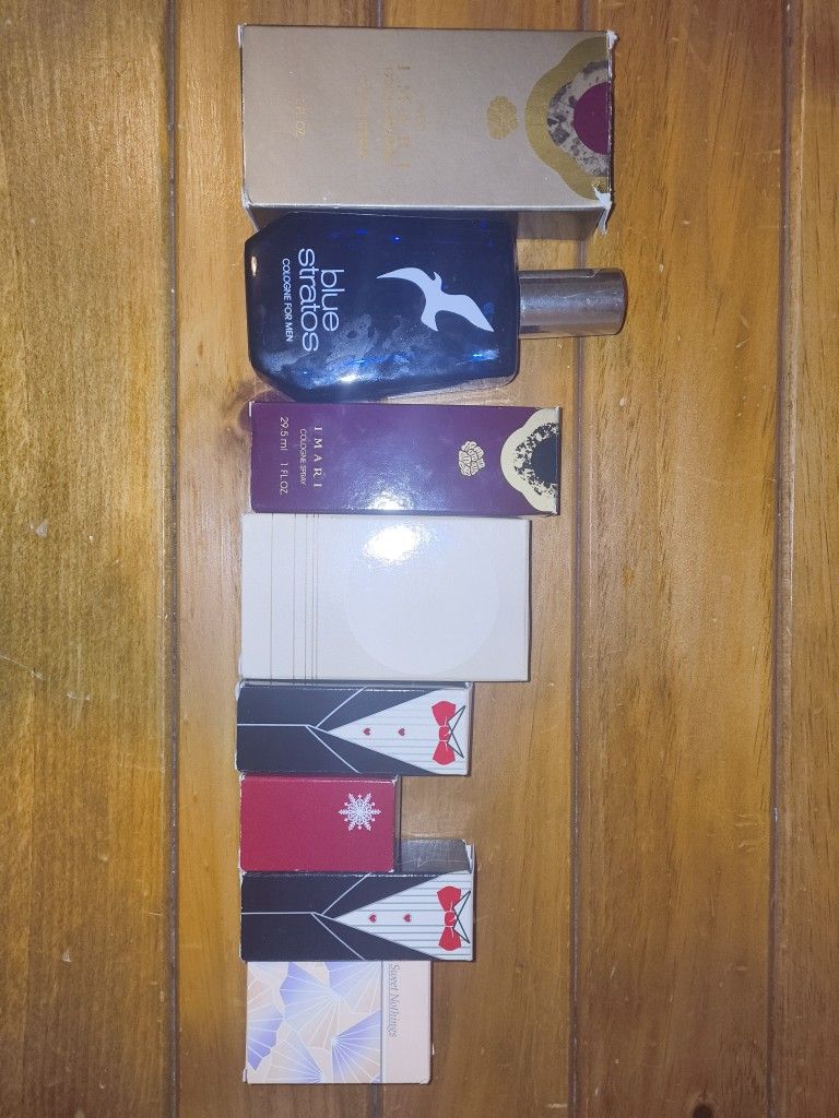Vintage Colognes ALL NEVER USED Except Blue Stratos OPEN TO OFFERS