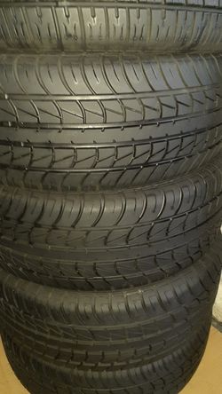 Set of 4 matching tires all season Primewell size 205/55R16