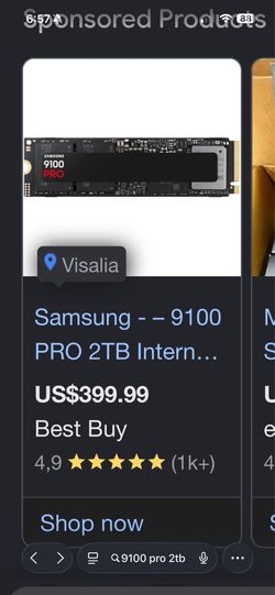 Nvme ssd 9100 pro