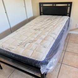 Cama Twin Size Nueva En Su Caja