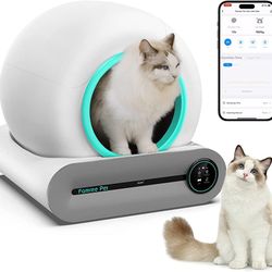 Famree Smart Self-Cleaning Cat Litter Box,Automatic Cat Litter Cleaning Robot 