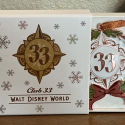 Club 33 Disney World Ornament 