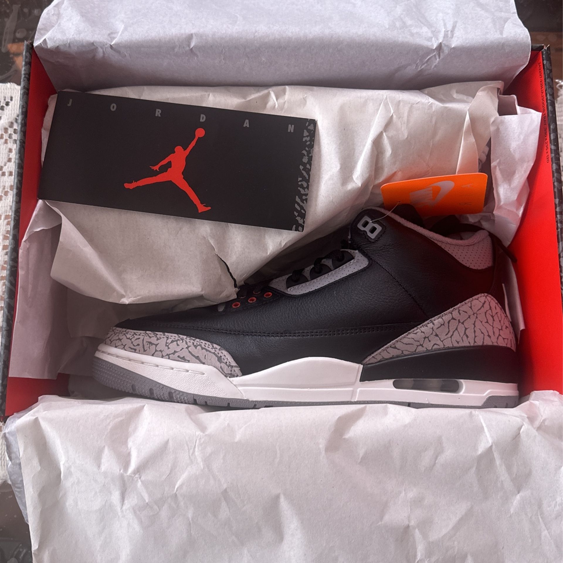 Air Jordan 3 Black Cement Size 10