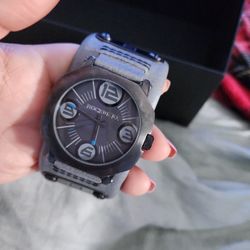 Rockwell Grey Leather Watch 