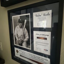 Game Used Bat Babe Ruth 