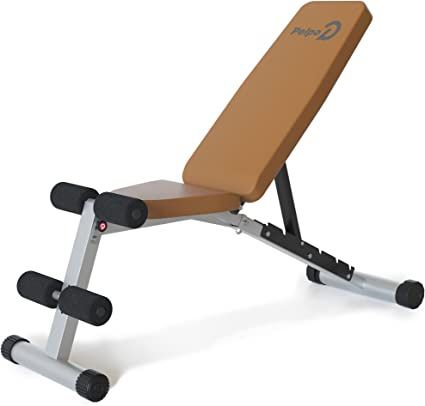 Pelpo Weight Bench Adjustable Workout Bench Press Set for Home Gym Strength Training, Removable Foot Catch for Incline Flat Decline Sit Up Bench for F