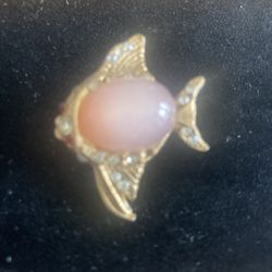 Vintage Angel Fish Brooch 