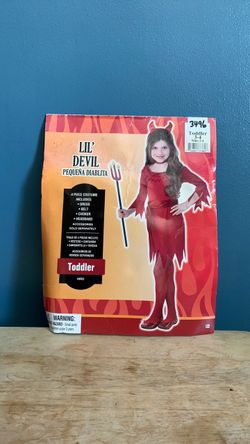 HALLOWEEN DEVIL TODDLER SIZE 3-4 COSTUME
